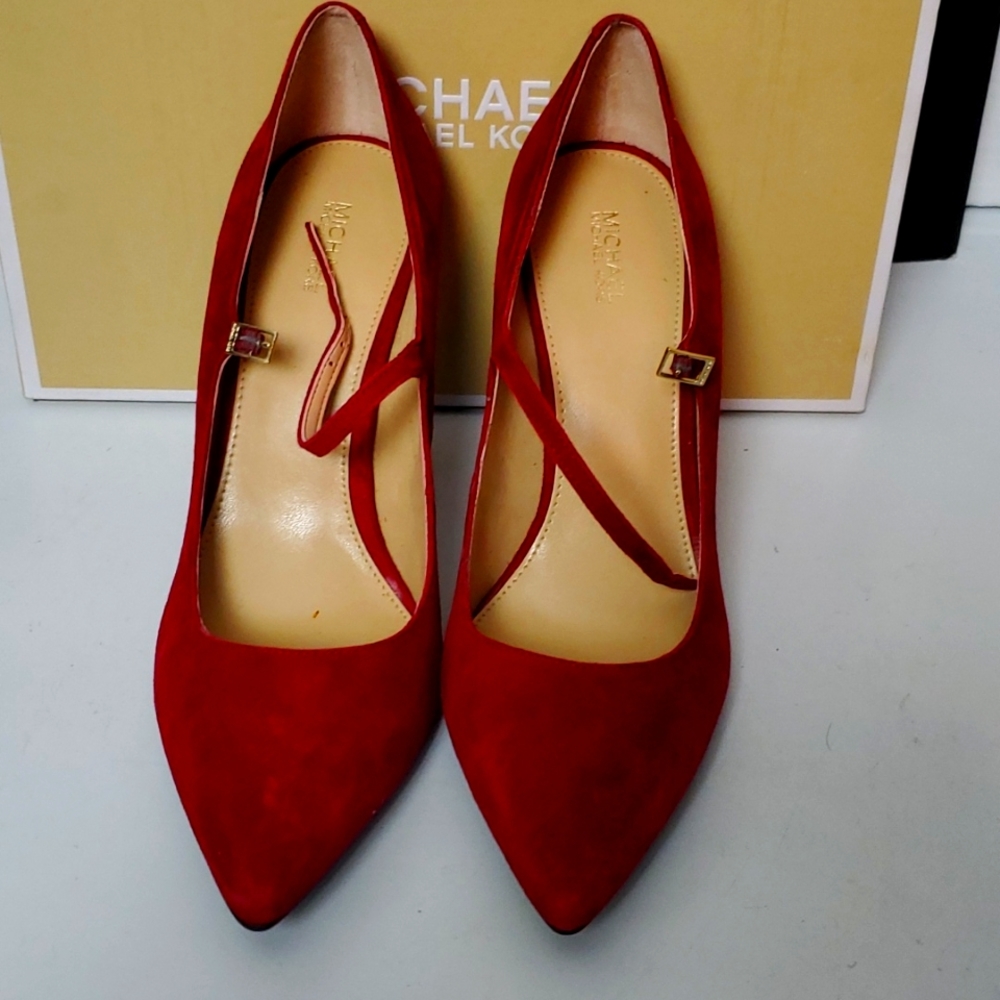Michael Kors Red Suede Heels